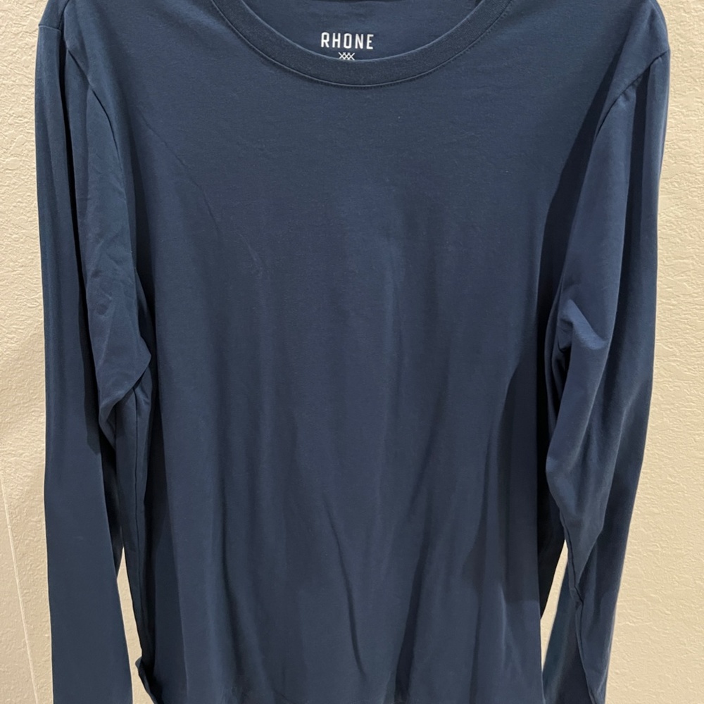 RHONE Long Sleeve Tee - Navy Blue